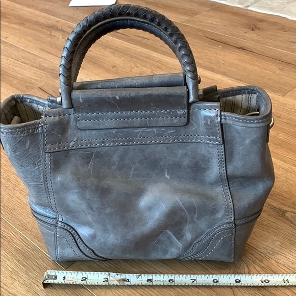 Frye Riviana Mini Tote in Ice gray leather handbag - Picture 2 of 12